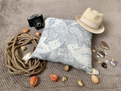 Coussin d'aventurier (projet fictif)